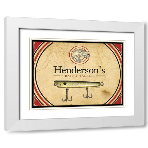 Hendersons White Modern Wood Framed Art Print with Double Matting by Dee Dee