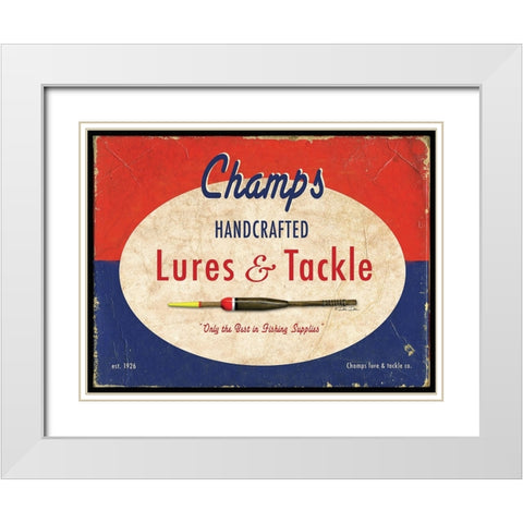 Champs White Modern Wood Framed Art Print with Double Matting by Dee Dee