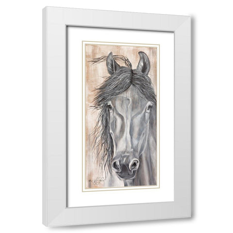 Neightural Beauty White Modern Wood Framed Art Print with Double Matting by Fifer, Diane