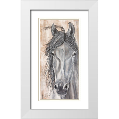 Neightural Beauty White Modern Wood Framed Art Print with Double Matting by Fifer, Diane