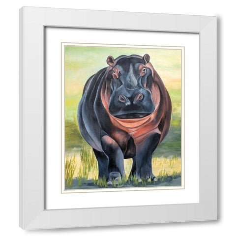 Time for a Soak White Modern Wood Framed Art Print with Double Matting by Fifer, Diane