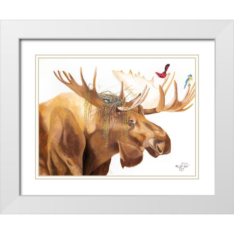 Freeloaders White Modern Wood Framed Art Print with Double Matting by Fifer, Diane