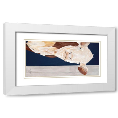 Come on In     White Modern Wood Framed Art Print with Double Matting by Fifer, Diane