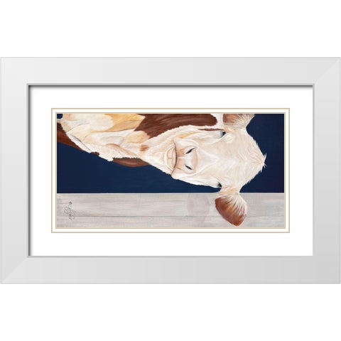 Come on In     White Modern Wood Framed Art Print with Double Matting by Fifer, Diane