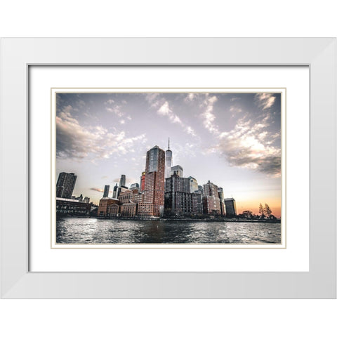 At Peace White Modern Wood Framed Art Print with Double Matting by Quillen, Donnie