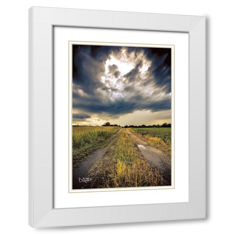Embrace the Storm I White Modern Wood Framed Art Print with Double Matting by Quillen, Donnie