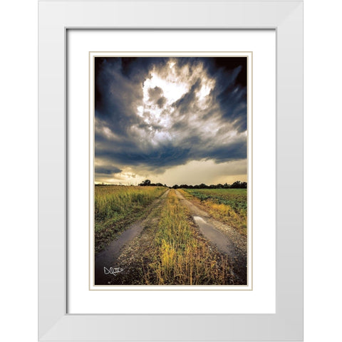 Embrace the Storm I White Modern Wood Framed Art Print with Double Matting by Quillen, Donnie