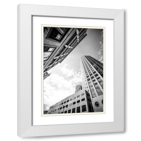 Built from the Ground Up I White Modern Wood Framed Art Print with Double Matting by Quillen, Donnie