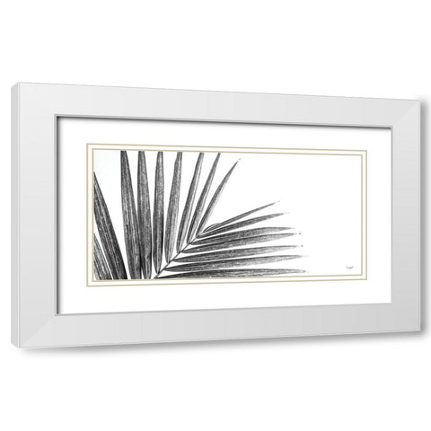 Leaf Study IV White Modern Wood Framed Art Print with Double Matting by Quillen, Donnie