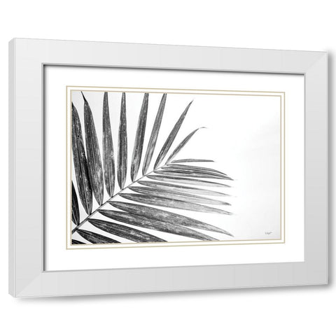 Leaf Study VI White Modern Wood Framed Art Print with Double Matting by Quillen, Donnie