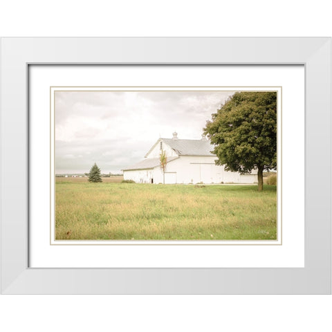 Barn in the Country I White Modern Wood Framed Art Print with Double Matting by Quillen, Donnie