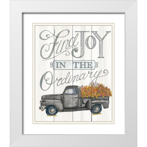 Grow a Life White Modern Wood Framed Art Print with Double Matting by Strain, Deb