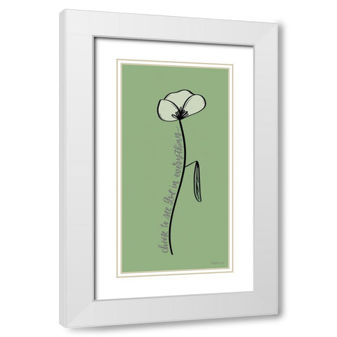 See God  White Modern Wood Framed Art Print with Double Matting by Imperfect Dust