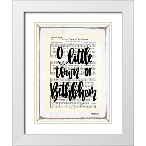 Bethlehem White Modern Wood Framed Art Print with Double Matting by Imperfect Dust