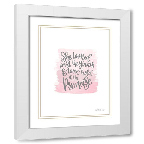 The Promise White Modern Wood Framed Art Print with Double Matting by Imperfect Dust