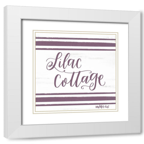 Lilac Cottage White Modern Wood Framed Art Print with Double Matting by Imperfect Dust