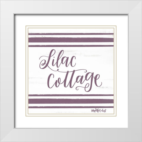 Lilac Cottage White Modern Wood Framed Art Print with Double Matting by Imperfect Dust