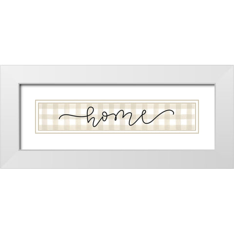 Home  White Modern Wood Framed Art Print with Double Matting by Imperfect Dust