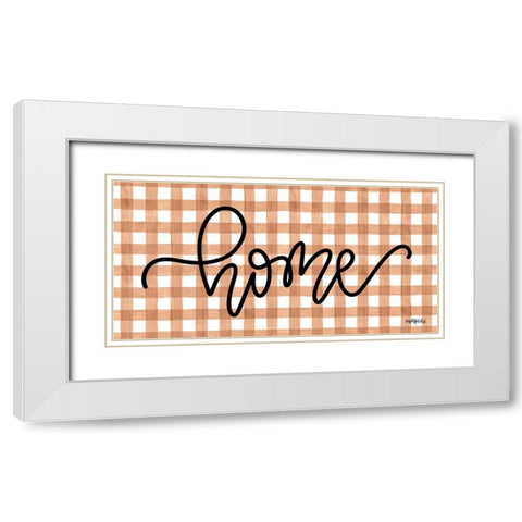 Home Terracotta White Modern Wood Framed Art Print with Double Matting by Imperfect Dust