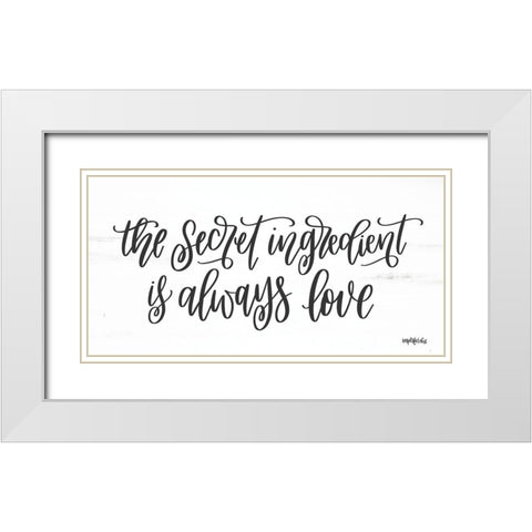 Secret Ingredient White Modern Wood Framed Art Print with Double Matting by Imperfect Dust
