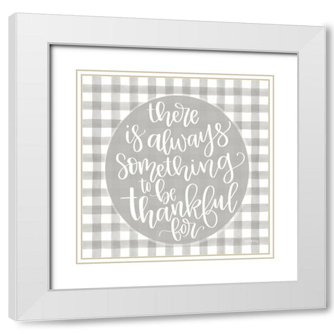 Always Something White Modern Wood Framed Art Print with Double Matting by Imperfect Dust