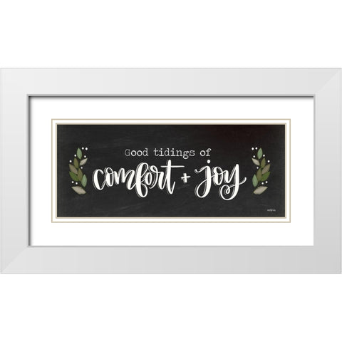 Comfort and Joy   White Modern Wood Framed Art Print with Double Matting by Imperfect Dust