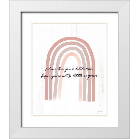 Let Me Love You     White Modern Wood Framed Art Print with Double Matting by Imperfect Dust