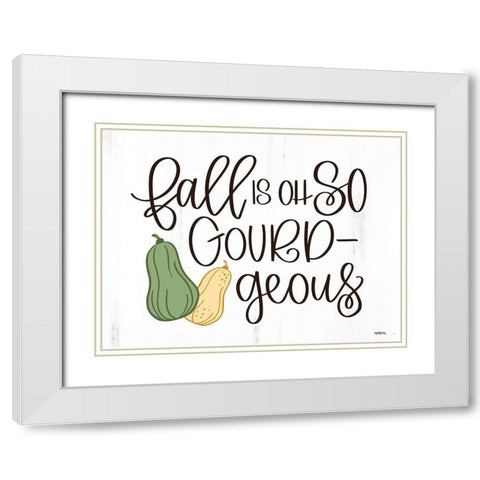 Gourd-geous    White Modern Wood Framed Art Print with Double Matting by Imperfect Dust