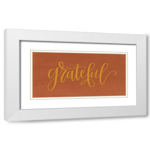 Grateful     White Modern Wood Framed Art Print with Double Matting by Imperfect Dust
