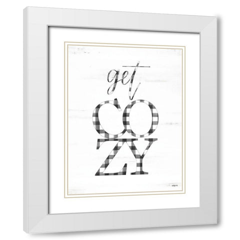 Get Cozy White Modern Wood Framed Art Print with Double Matting by Imperfect Dust