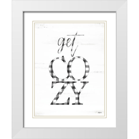 Get Cozy White Modern Wood Framed Art Print with Double Matting by Imperfect Dust