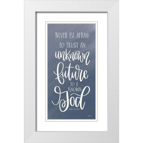 A Known God White Modern Wood Framed Art Print with Double Matting by Imperfect Dust