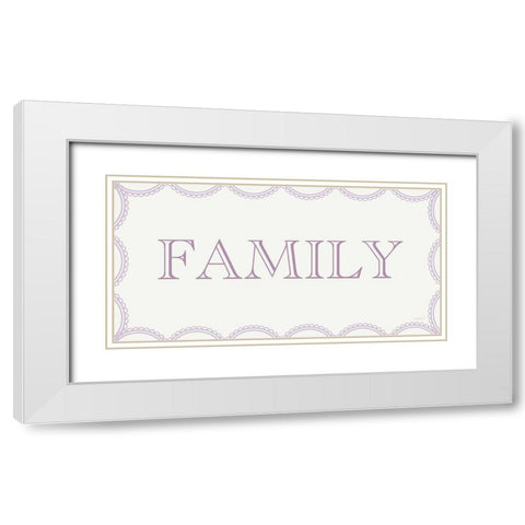 Lilac Family White Modern Wood Framed Art Print with Double Matting by Imperfect Dust