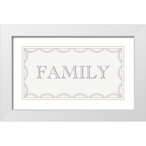 Lilac Family White Modern Wood Framed Art Print with Double Matting by Imperfect Dust