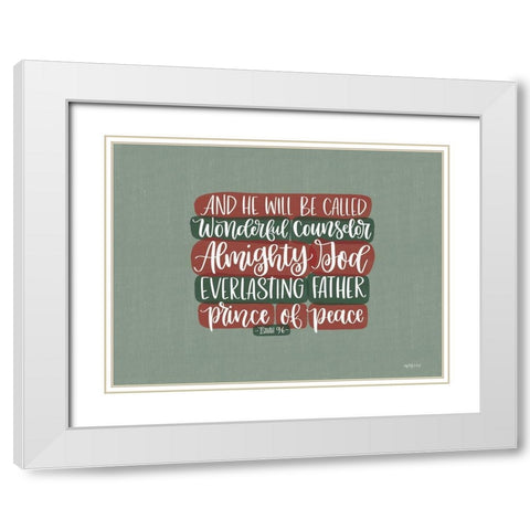 And He Will Be Called White Modern Wood Framed Art Print with Double Matting by Imperfect Dust