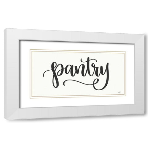 Pantry White Modern Wood Framed Art Print with Double Matting by Imperfect Dust