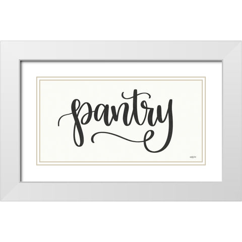 Pantry White Modern Wood Framed Art Print with Double Matting by Imperfect Dust