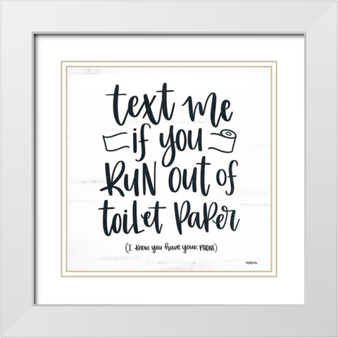 Out of Toilet Paper II White Modern Wood Framed Art Print with Double Matting by Imperfect Dust