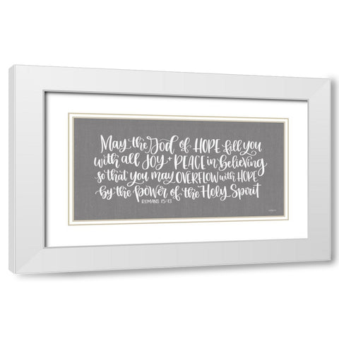 Overflow with Hope      White Modern Wood Framed Art Print with Double Matting by Imperfect Dust