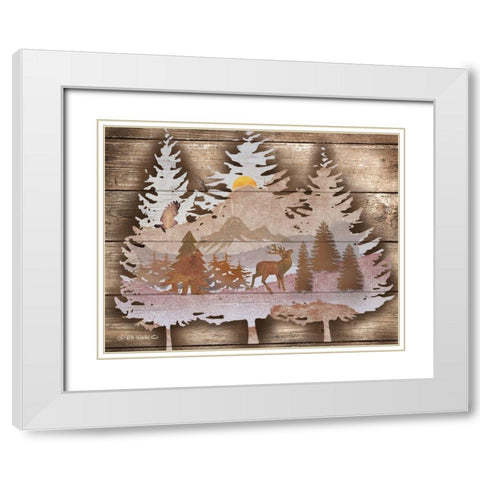 Great Outdoors I White Modern Wood Framed Art Print with Double Matting by Wargo, Ed