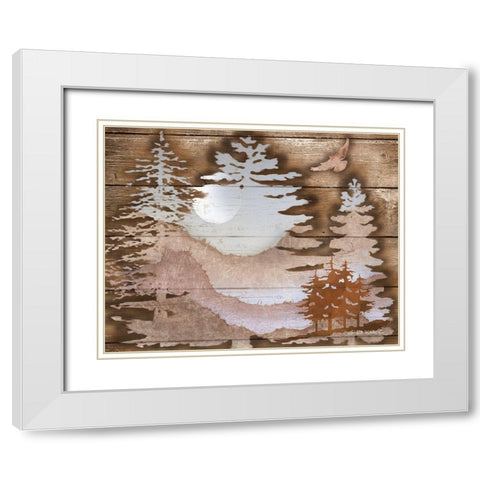 Great Outdoors II White Modern Wood Framed Art Print with Double Matting by Wargo, Ed