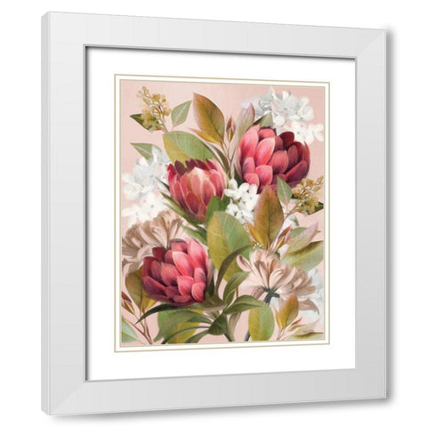 Bohemian Romance    White Modern Wood Framed Art Print with Double Matting by House Fenway