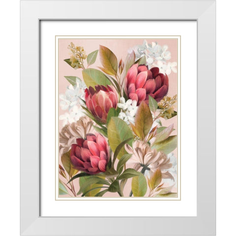 Bohemian Romance    White Modern Wood Framed Art Print with Double Matting by House Fenway