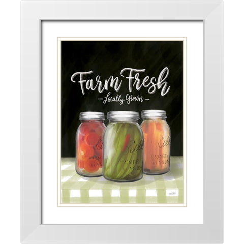 Farm Fresh Veggies    White Modern Wood Framed Art Print with Double Matting by House Fenway