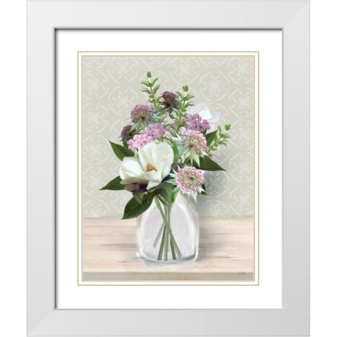 Wild for Plum White Modern Wood Framed Art Print with Double Matting by House Fenway