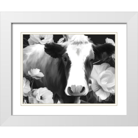 Penny White Modern Wood Framed Art Print with Double Matting by Malkowski, Melissa