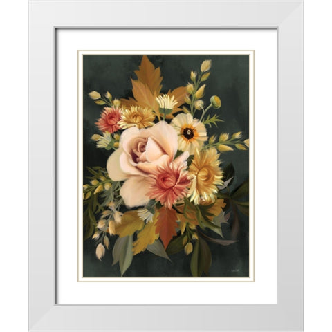 Romantic Autumn I White Modern Wood Framed Art Print with Double Matting by House Fenway