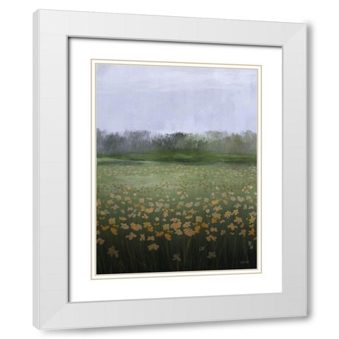 Spring Morning White Modern Wood Framed Art Print with Double Matting by House Fenway