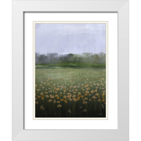 Spring Morning White Modern Wood Framed Art Print with Double Matting by House Fenway