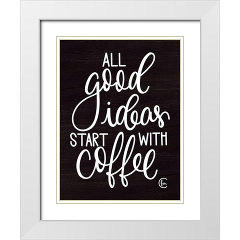Good Ideas   White Modern Wood Framed Art Print with Double Matting by Fearfully Made Creations
